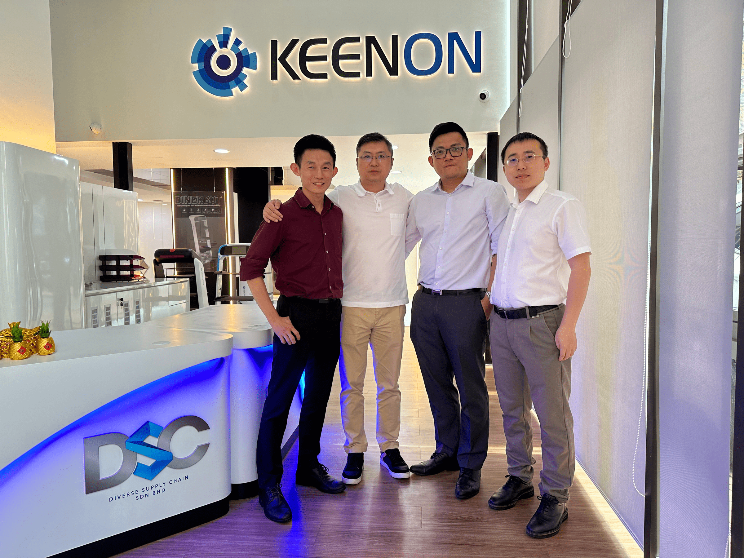Hosting KEENON Robotics COO, Mr. Wan Bin and ASEAN Regional Sales Director, Mr. Enzo Wang